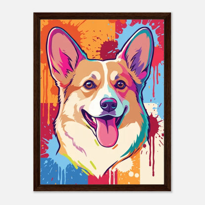 45x60-Dark-Wooden -Framed-Canvas