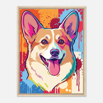 60x80-Natural Wood Framed Canvas