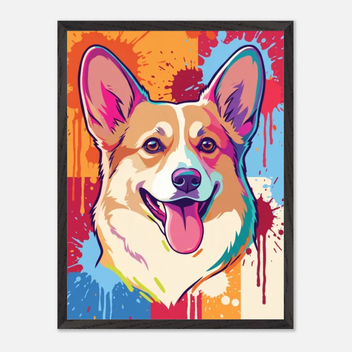 45x60-BLACK-Wooden -Framed-Canvas