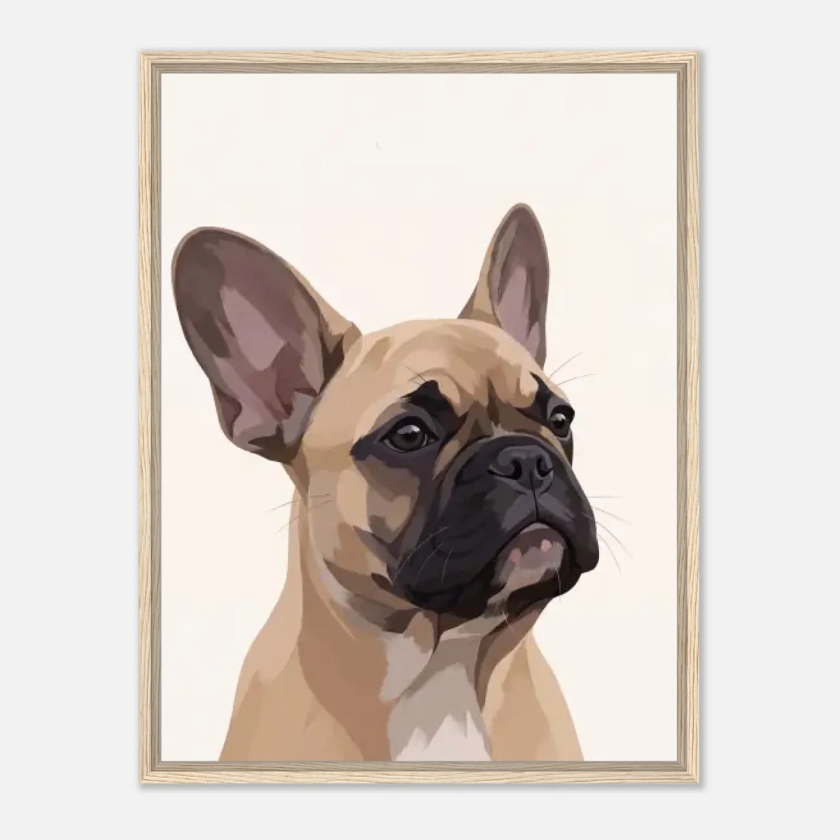 60x80-Natural Wood Framed Canvas