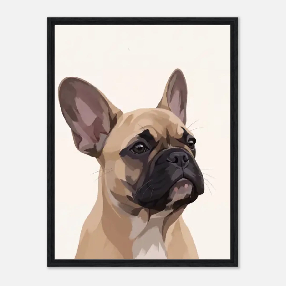 60x80-Black Wood Framed Canvas