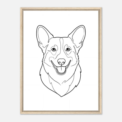 60x80-Natural Wood Framed Canvas