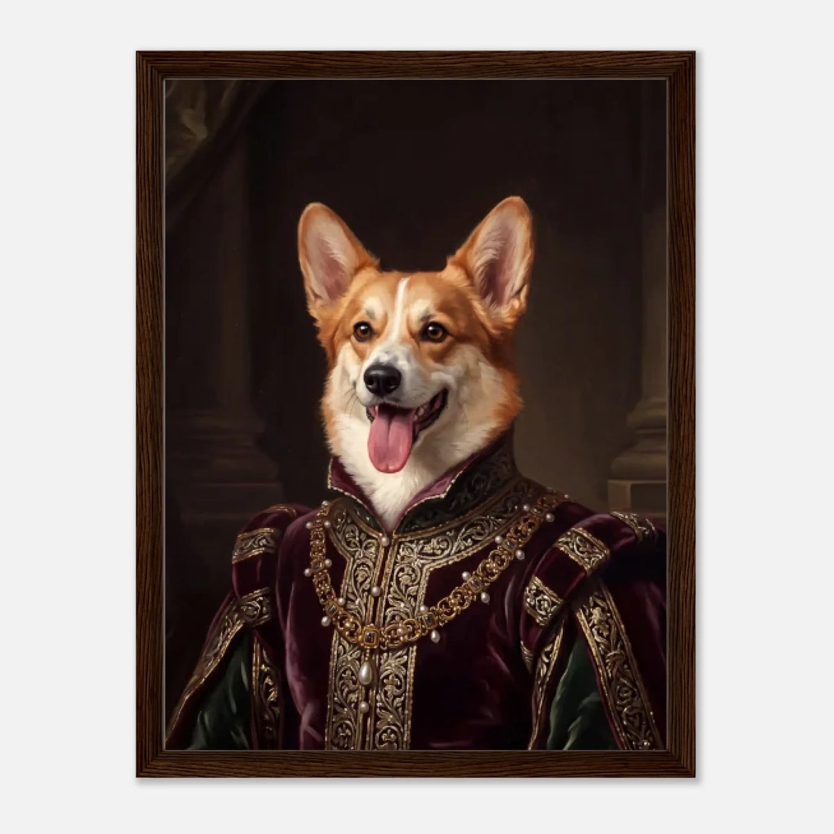 45x60-Dark-Wooden -Framed-Canvas
