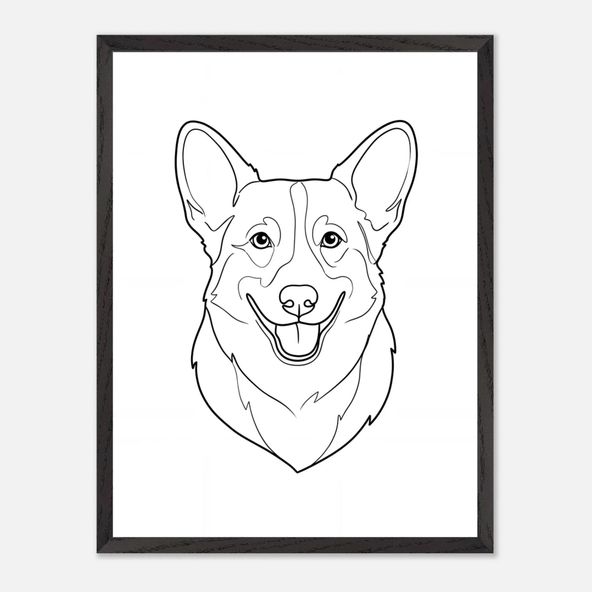 45x60-BLACK-Wooden -Framed-Canvas