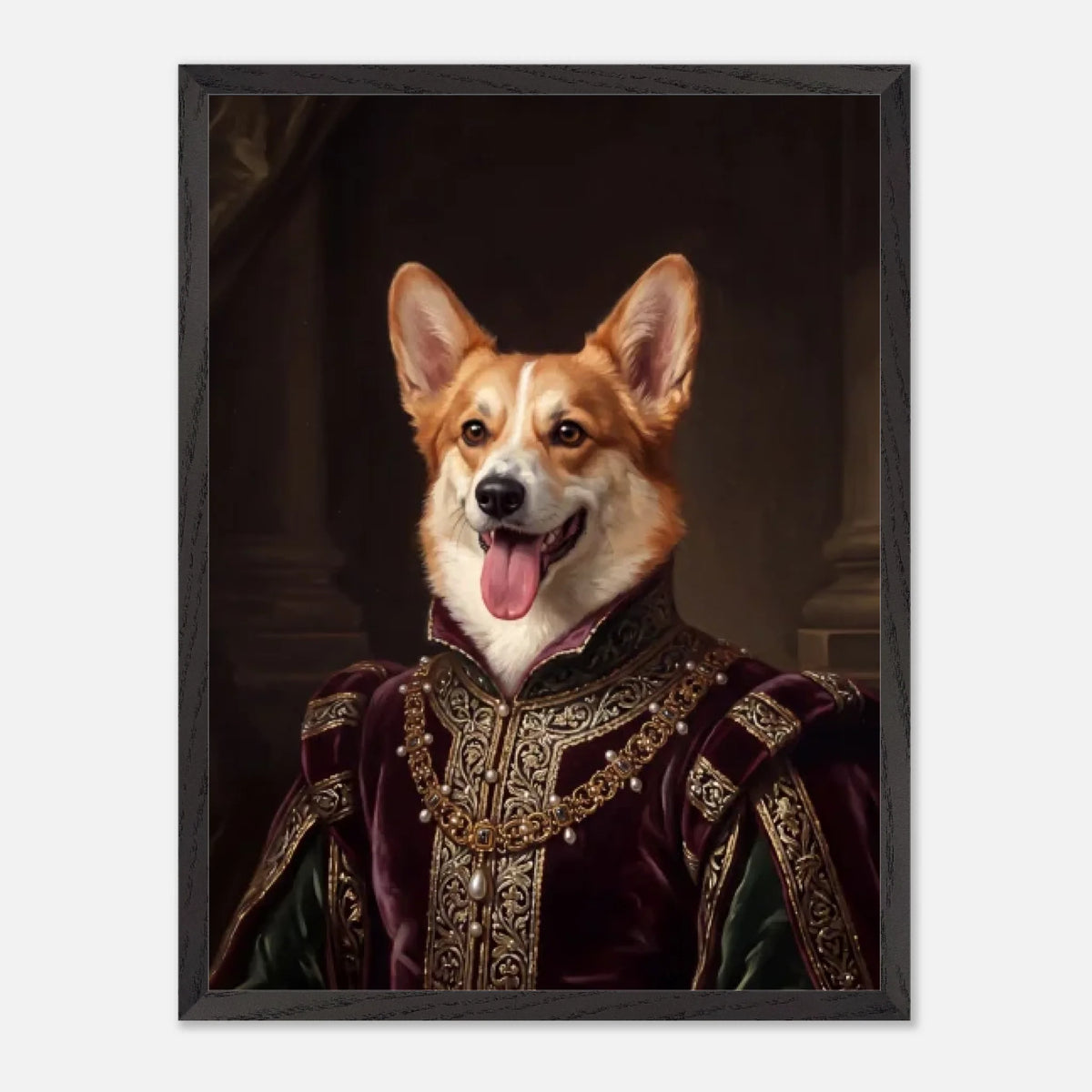 45x60-BLACK-Wooden -Framed-Canvas