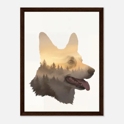 45x60-Dark-Wooden -Framed-Canvas