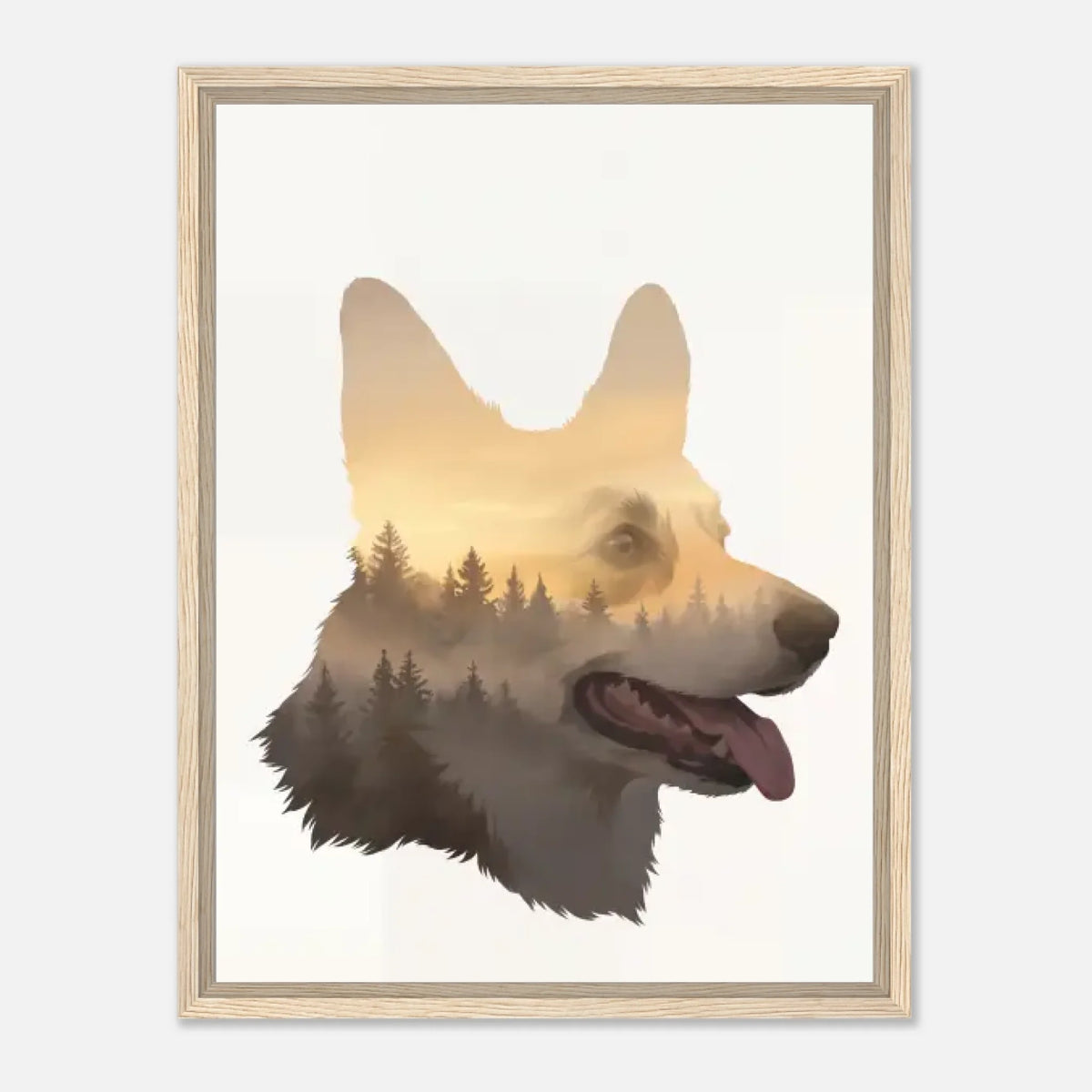 45x60-Natural-Wooden -Framed-Canvas
