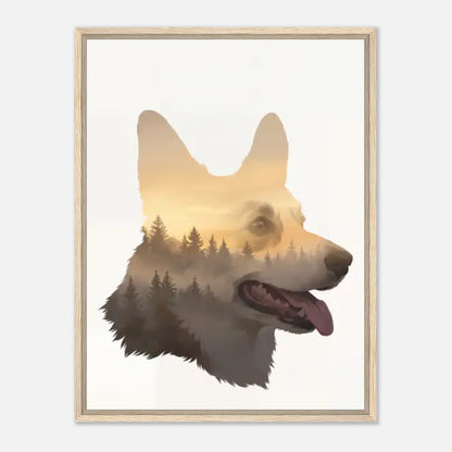 60x80-Natural Wood Framed Canvas