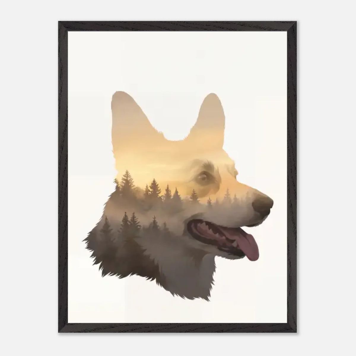 45x60-BLACK-Wooden -Framed-Canvas