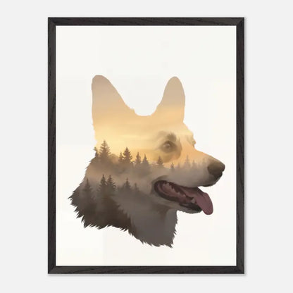 45x60-BLACK-Wooden -Framed-Canvas