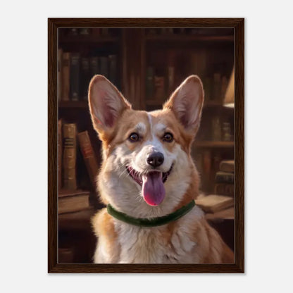 45x60-Dark-Wooden -Framed-Canvas