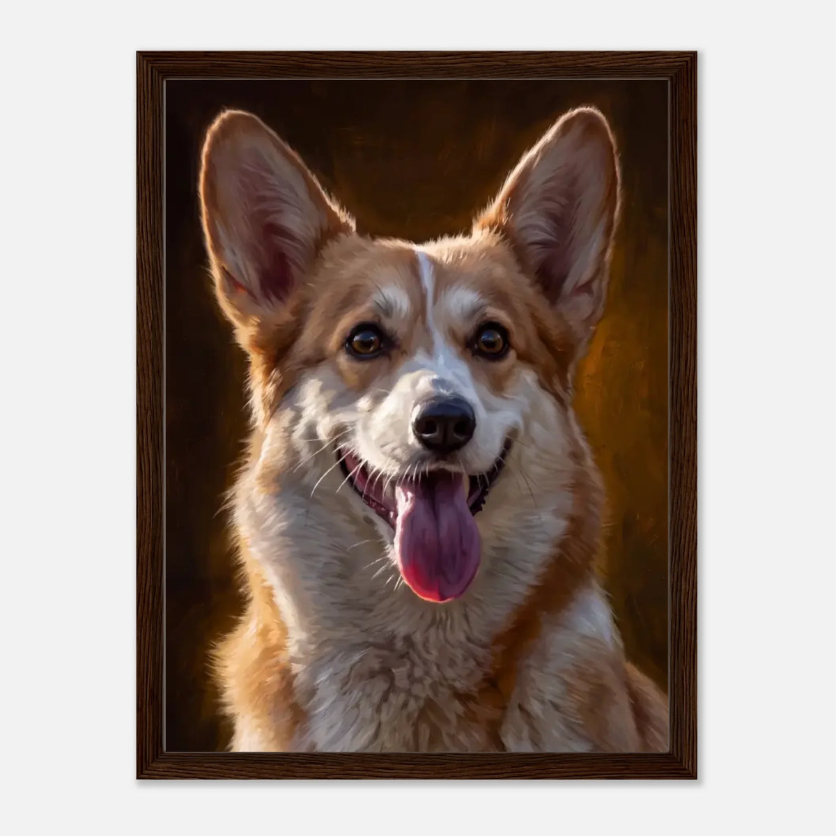 45x60-Dark-Wooden -Framed-Canvas