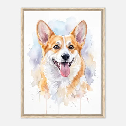 60x80-Natural Wood Framed Canvas