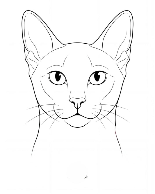 Line Art custom pet portrait